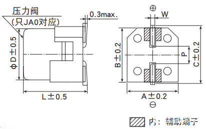 黑金刚电容贴片型铝电解电容器 MZL系列 黑金刚电容贴片型铝电解电容器 MZL系列